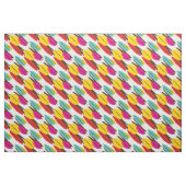 Leaf Abstrakt Retro mehrfarbiges Muster Stoff (Fat Quarter (45,7 x 55,9 cm))