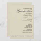 Leaf Accents Abschluss Einladung (Vorne/Hinten)