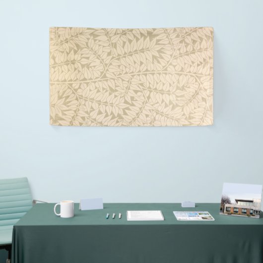 Leaf and Branch Pattern (von William Morris) Banner (Messeveranstaltung)