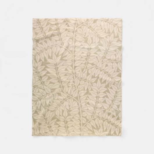 Leaf and Branch Pattern (von William Morris) Fleecedecke (Vorderseite)