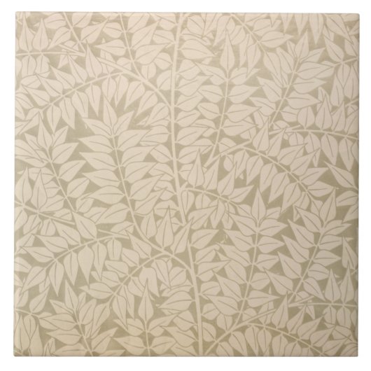 Leaf and Branch Pattern (von William Morris) Fliese (Vorderseite)