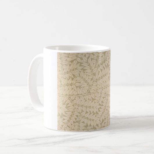 Leaf and Branch Pattern (von William Morris) Kaffeetasse (Vorderseite Links)