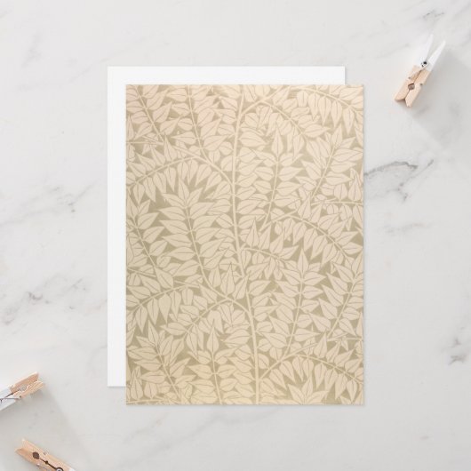 Leaf and Branch Pattern (von William Morris) Karte (Vorderseite/Rückseite Beispiel)