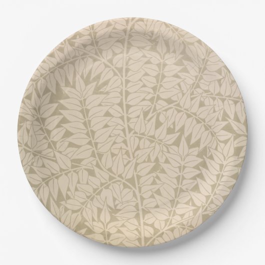Leaf and Branch Pattern (von William Morris) Pappteller (Vorderseite)