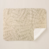 Leaf and Branch Pattern (von William Morris) Sherpadecke (Vorderseite (Horizontal))