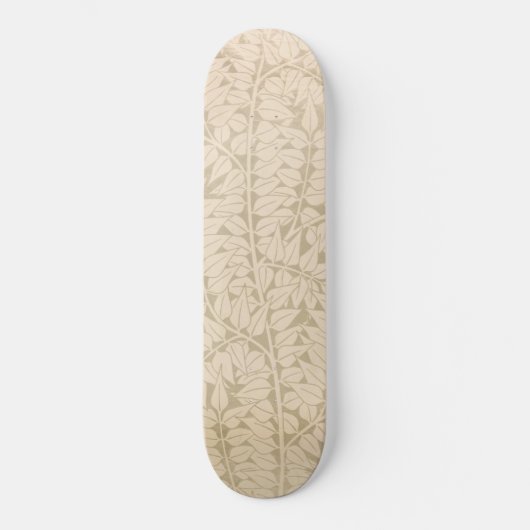 Leaf and Branch Pattern (von William Morris) Skateboard (Vorderseite)