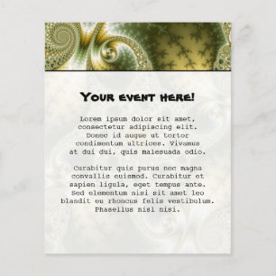 Leaf and Gold - Fraktal Art Flyer