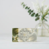 Leaf and Gold - Fraktal Art Visitenkarte (Stehend Vorderseite)