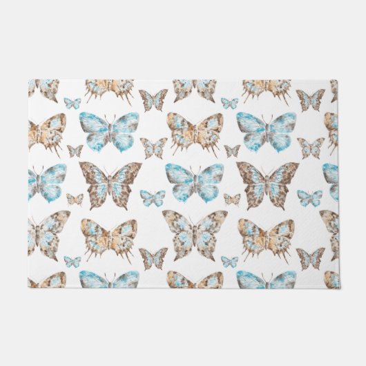 Leaf Art Butterfly Fußmatte (Vorderseite)