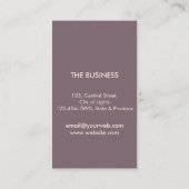 Leaf Art Dry Nature Yoga Meditation Massage Visitenkarte (Rückseite)