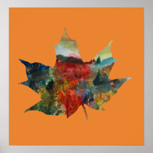 Leaf Art, Fall, Autumn Leaf Poster