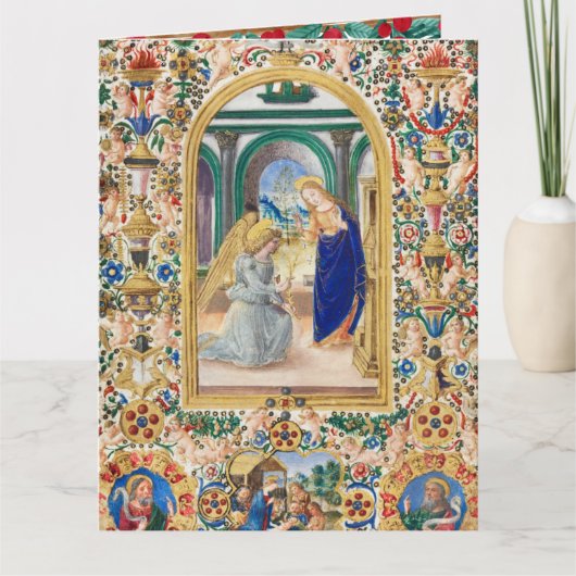 Leaf aus einem Stundenbuch Karte (Vorderseite)