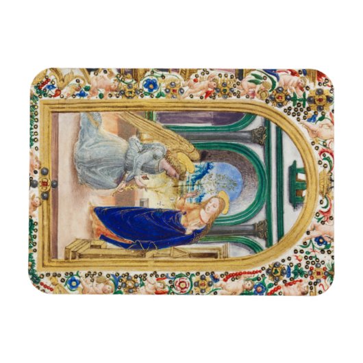 Leaf aus einem Stundenbuch Magnet (Horizontal)