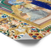 Leaf aus einem Stundenbuch Poster (Ecke)