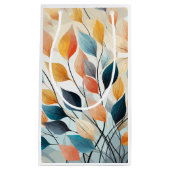 Leaf Background Wallpaper Gift Bag Kleine Geschenktüte (Vorderseite)