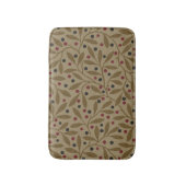 Leaf Berry Classic Hübsches Muster Kunst Badematte (Vorderseite Vertikal)