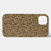 Leaf Berry Classic Hübsches Muster Kunst Case-Mate iPhone Hülle (Rückseite (Horizontal))