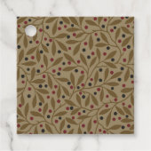 Leaf Berry Classic Hübsches Muster Kunst Geschenkanhänger (Vorderseite)