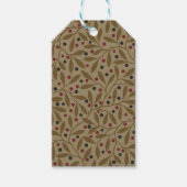 Leaf Berry Classic Hübsches Muster Kunst Geschenkanhänger (Vorderseite)