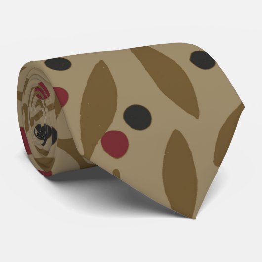 Leaf Berry Classic Hübsches Muster Kunst Krawatte (Gerollt)