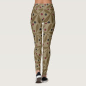 Leaf Berry Classic Hübsches Muster Kunst Leggings (Rückseite)