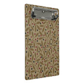 Leaf Berry Classic Hübsches Muster Kunst Mini Klemmbrett (Schrägansicht)