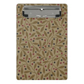 Leaf Berry Classic Hübsches Muster Kunst Mini Klemmbrett (Vorderseite)
