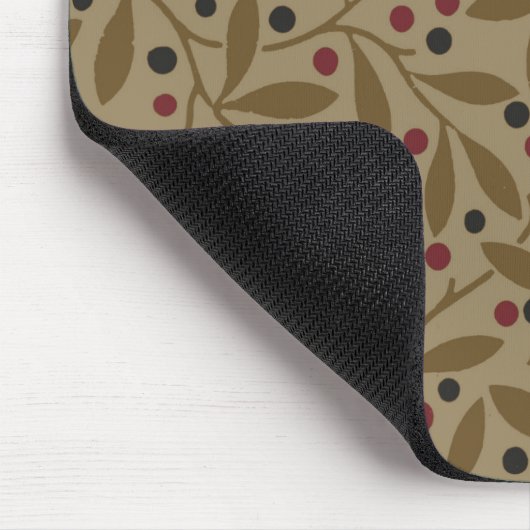 Leaf Berry Classic Hübsches Muster Kunst Mousepad (Ecke)