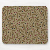 Leaf Berry Classic Hübsches Muster Kunst Mousepad (Vorne)