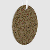 Leaf Berry Classic Hübsches Muster Kunst Ornament (Vorderseite)