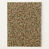 Leaf Berry Classic Hübsches Muster Kunst Planer (Rückseite)