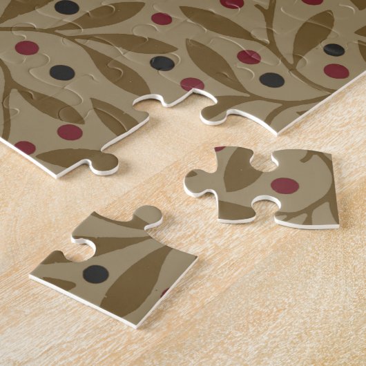 Leaf Berry Classic Hübsches Muster Kunst Puzzle (Seite)