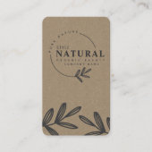 Leaf Bio Beauty- und Kosmetikkarte Visitenkarte (Vorderseite)