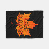Leaf Blower Autumn Funny Halloween Matching Couple Fleecedecke (Vorderseite (Horizontal))