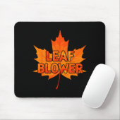 Leaf Blower Autumn Funny Halloween Matching Couple Mousepad (Mit Mouse)