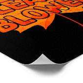 Leaf Blower Autumn Funny Halloween Matching Couple Poster (Ecke)