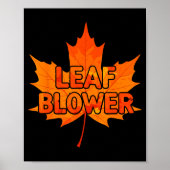 Leaf Blower Autumn Funny Halloween Matching Couple Poster (Vorne)