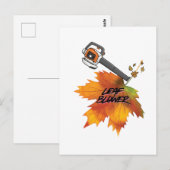 Leaf Blower Fall Costume Postkarte (Vorne/Hinten)