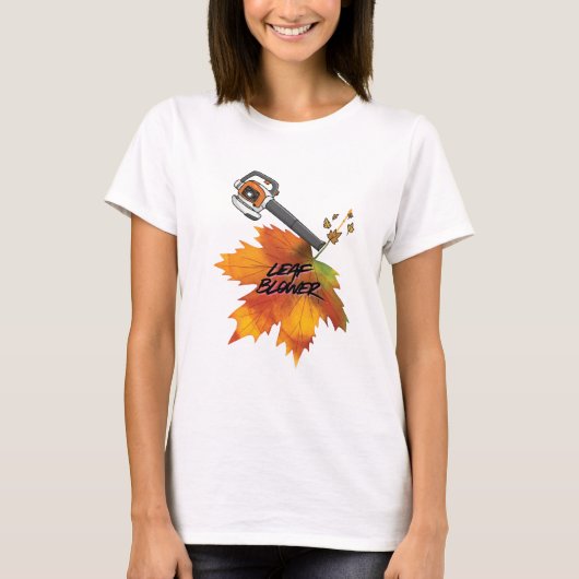 Leaf Blower Fall Costume T-Shirt (Vorderseite)