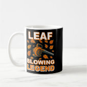 Leaf Blower Shirt Men Funny Lawn Care Leaf Blowing Kaffeetasse (Links)