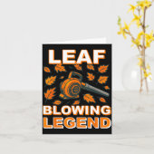 Leaf Blower Shirt Men Funny Lawn Care Leaf Blowing Karte (Gelbe Blume)