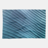 Leaf Blue Diagonal Handtuch (Horizontal)