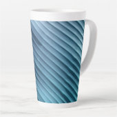 Leaf Blue Diagonal Milchtasse (Rechte Ecke)