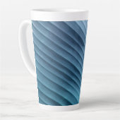 Leaf Blue Diagonal Milchtasse (Linke Ecke)