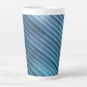 Leaf Blue Diagonal Milchtasse (Vorderseite)