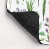Leaf Blume Kraut Mousepad (Ecke)