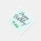 Leaf Botanical Birthday Serviette (Ecke)