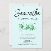 Leaf Botanical Einladung (Vorderseite)