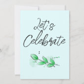 Leaf Botanical Einladung (Rückseite)