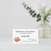 Leaf Business Card Visitenkarte (Stehend Vorderseite)
